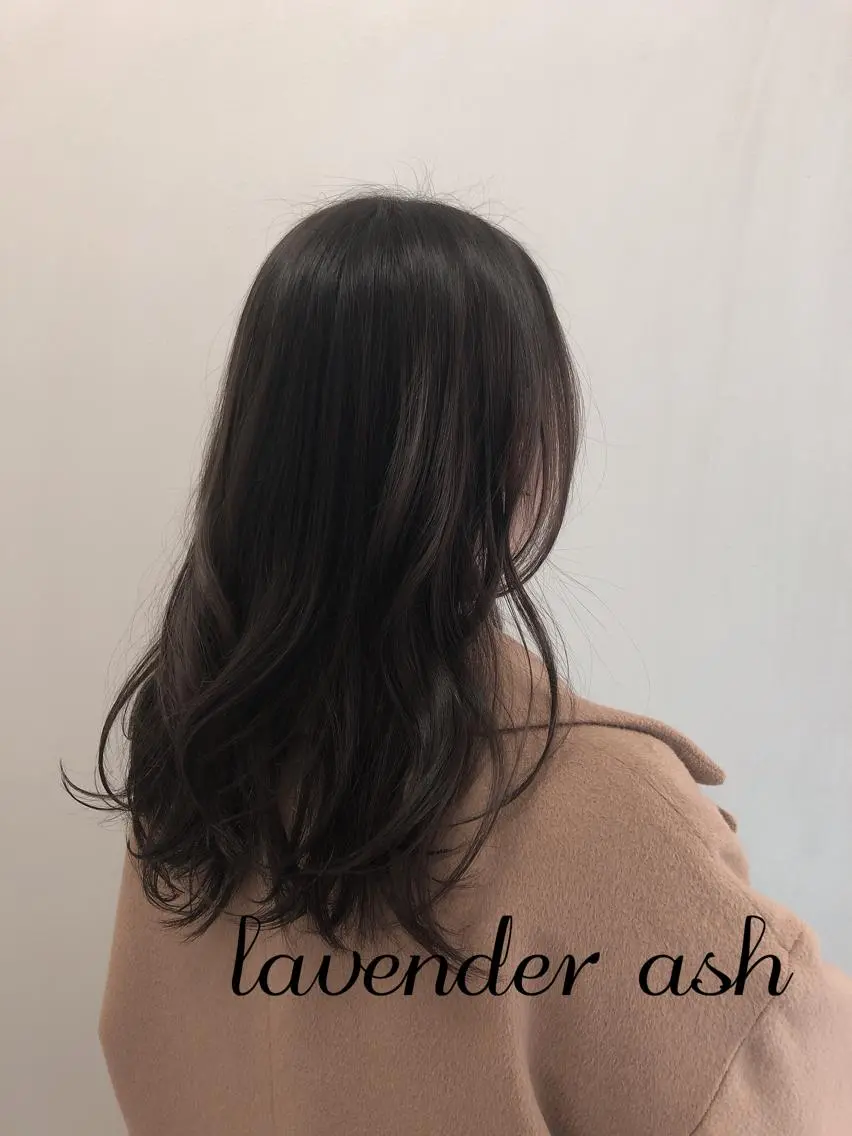 セミロング カラー 透明感カラー REIのヘアスタイル