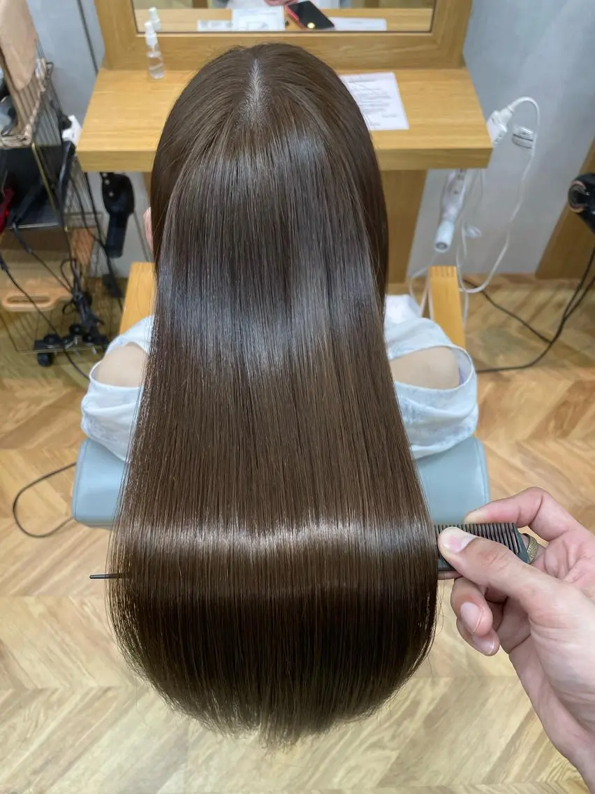 ロング カラー パーマ トリートメント 髪質改善🌸縮毛矯正 専門家💖後藤のヘアスタイル