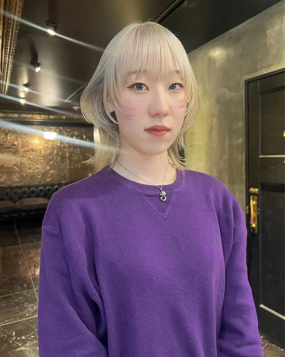 ミディアム カラー カット ヘアカラー 圧倒的デザイン力 店長🎨RENAのヘアスタイル