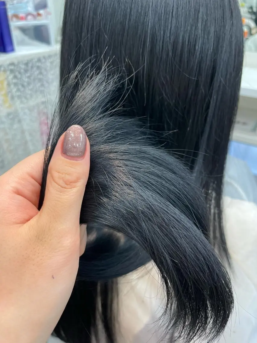 ロング カラー ヘアカラー ヘアセット 韓国ヘア🤍髪質改善 🇰🇷AKANEのヘアスタイル