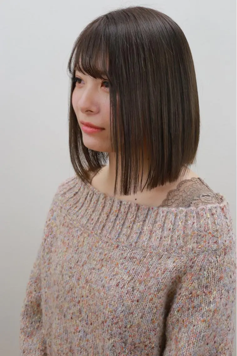 ショート 切りっぱなしボブ ボブ 佐野 寛のヘアスタイル