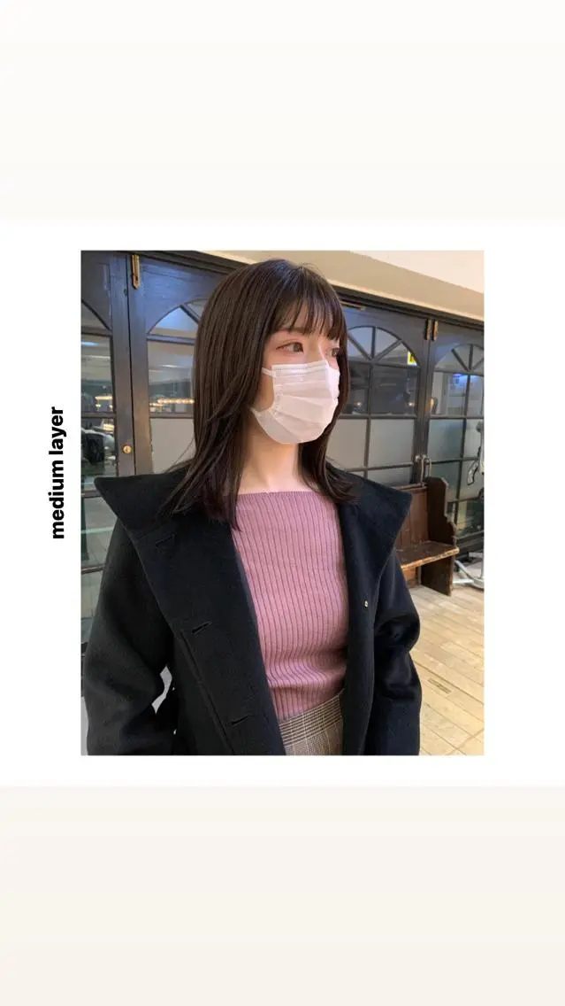 ミディアム カラー パーマ ヘアアレンジ メンズ キッズ ネイル マツエク・マツパ アイブロウ 眉カラー ミディアムネイル カット ヘアカラー トリートメント hiro【沿線で叶う 似合わせhair】のヘアスタイル