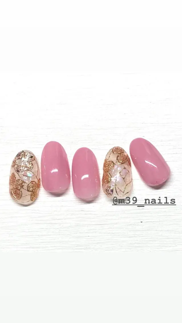 ネイル フラワーネイル キラキラネイル 39-nails EharaMikuのネイルデザイン