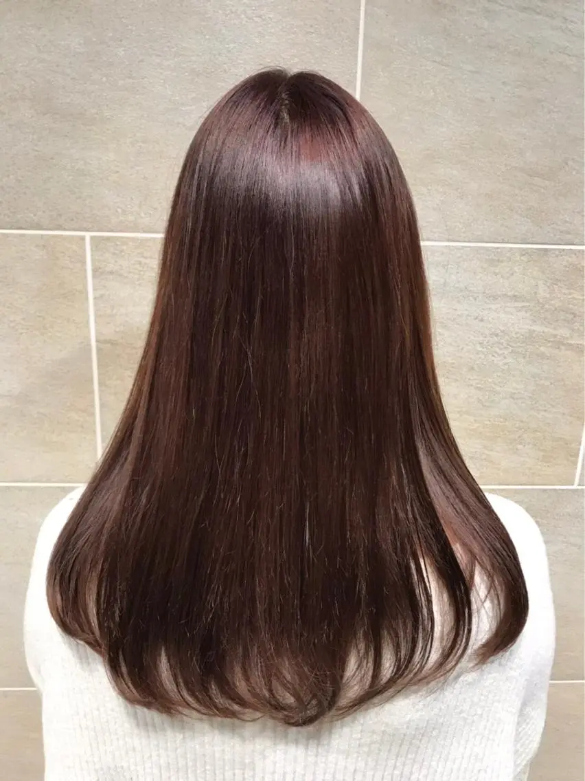 ロング カラー 長谷川 華奈子のヘアスタイル