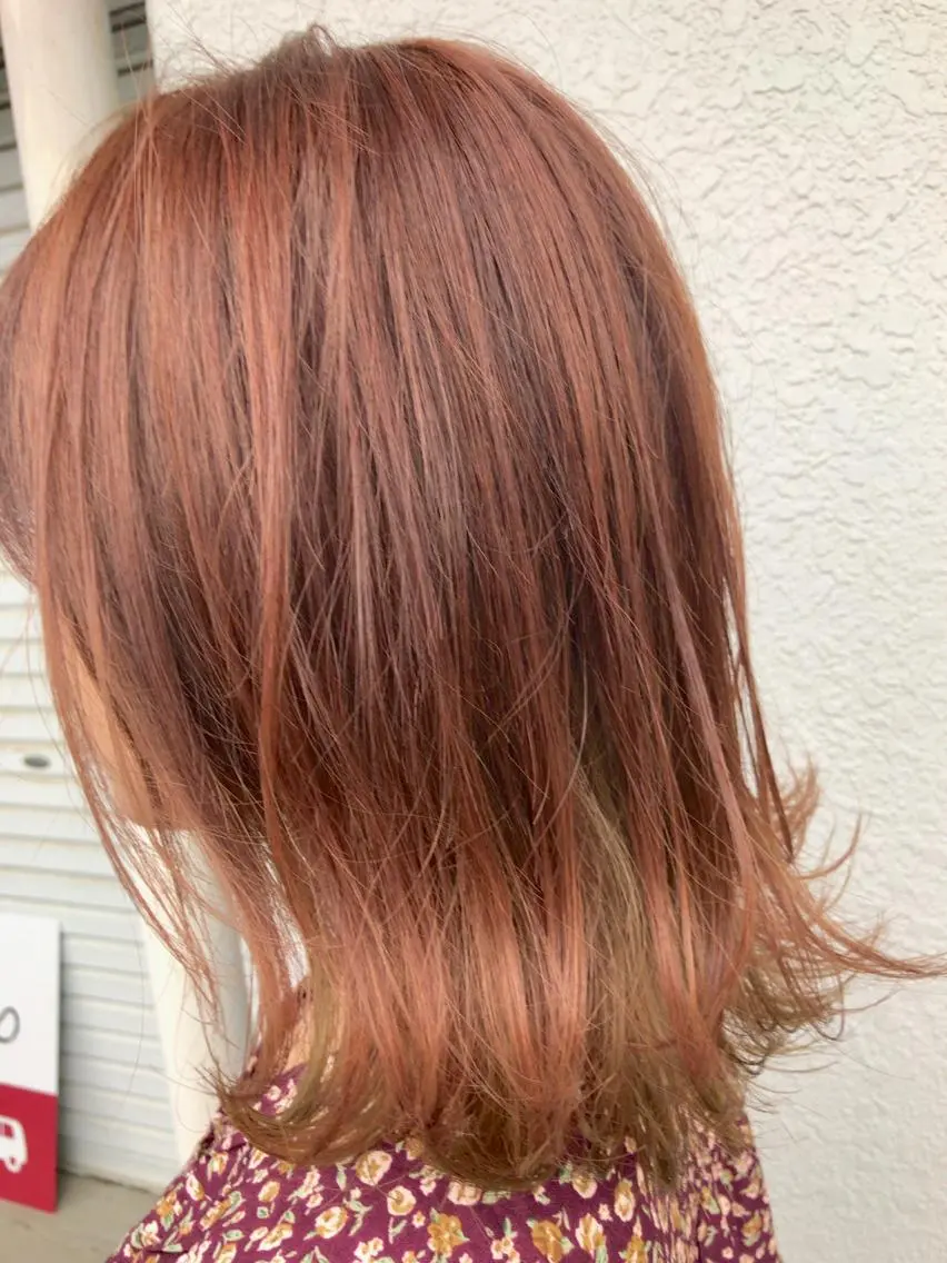 ミディアム カラー レイヤーカット匠 イソザキノリユキのヘアスタイル