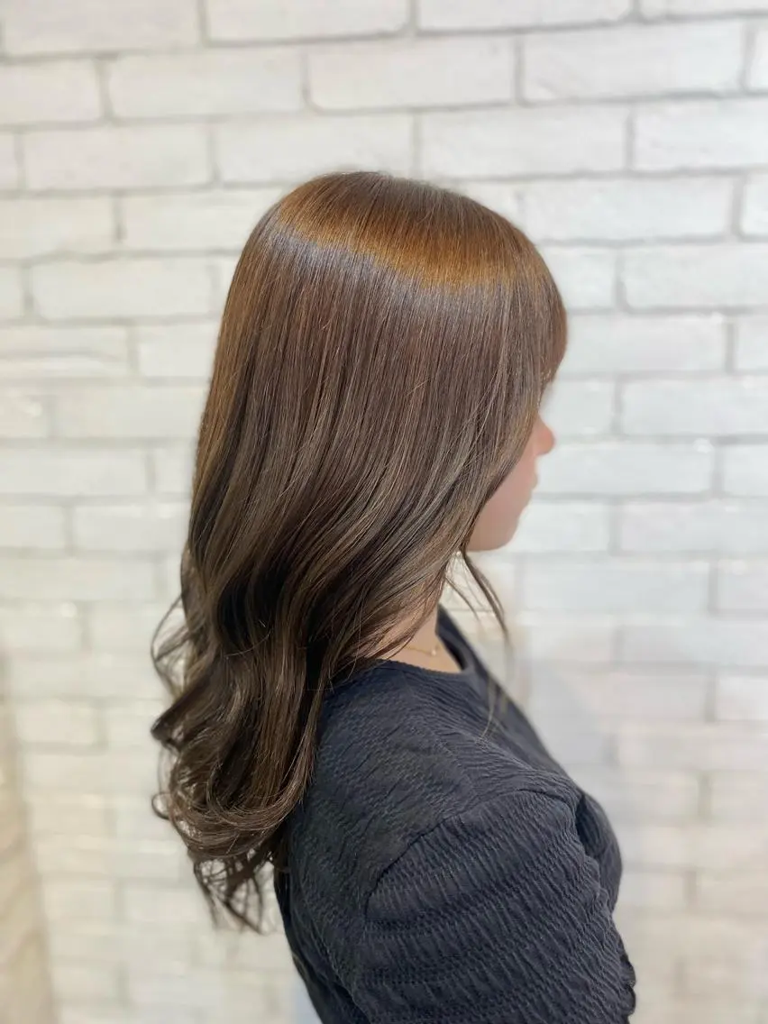 ロング カラー ヘアカラー トリートメント ヨシダ フミノリのヘアスタイル