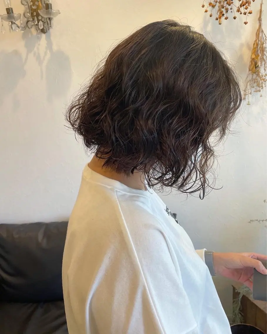 ショート カラー ボブ カット パーマ m ā l o.🌷 サカモトマイコのヘアスタイル
