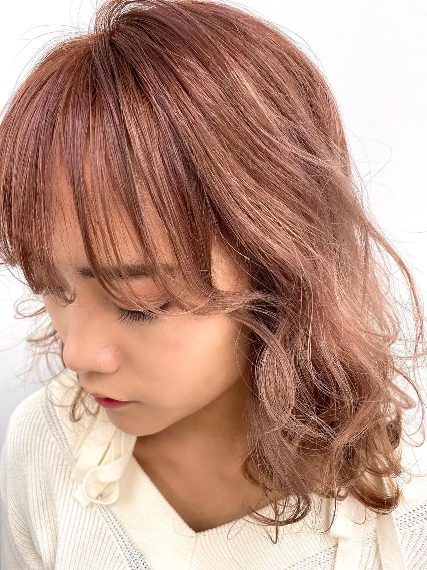 ミディアム カラー Unami MIHA☘️*゜のヘアスタイル
