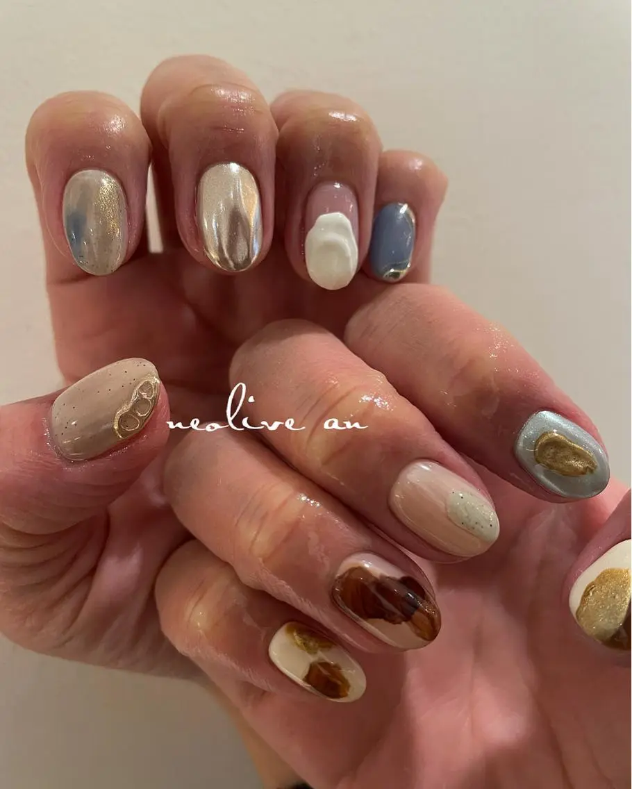 キッズ ネイル ニュアンスネイル feey ⁑erinaのネイルデザイン