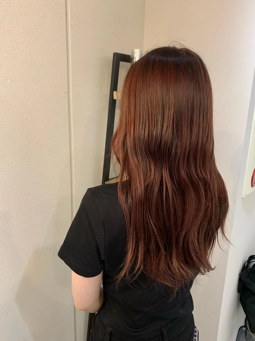 ロング カラー 中沢梨々花 🎀透明感カラーのヘアスタイル