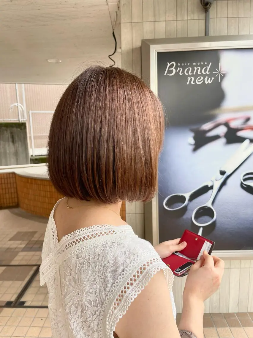 ショート カラー ハイライトカラー イルミナカラー ハイライト 縮毛矯正 カット ヘアカラー 本店店長☆ 前原海翔のヘアスタイル