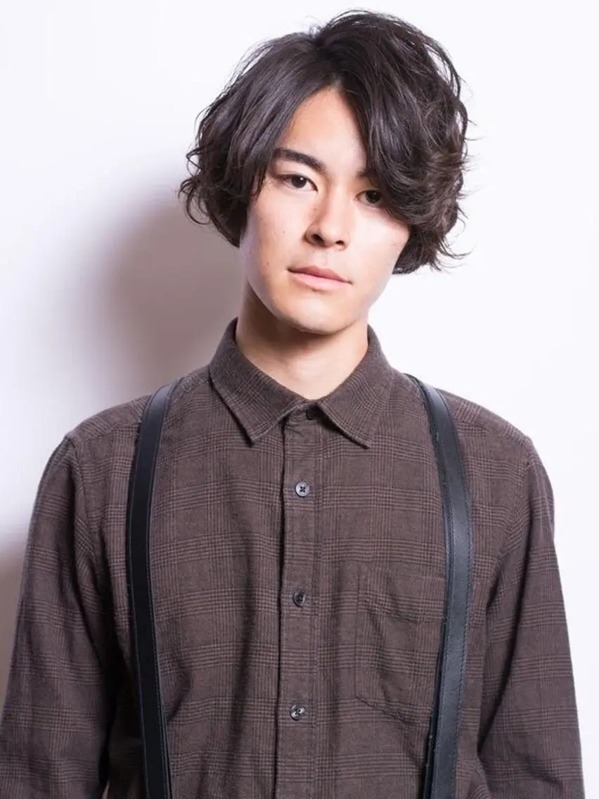 ミディアム パーマ メンズ Ra.Mama ラママのヘアスタイル