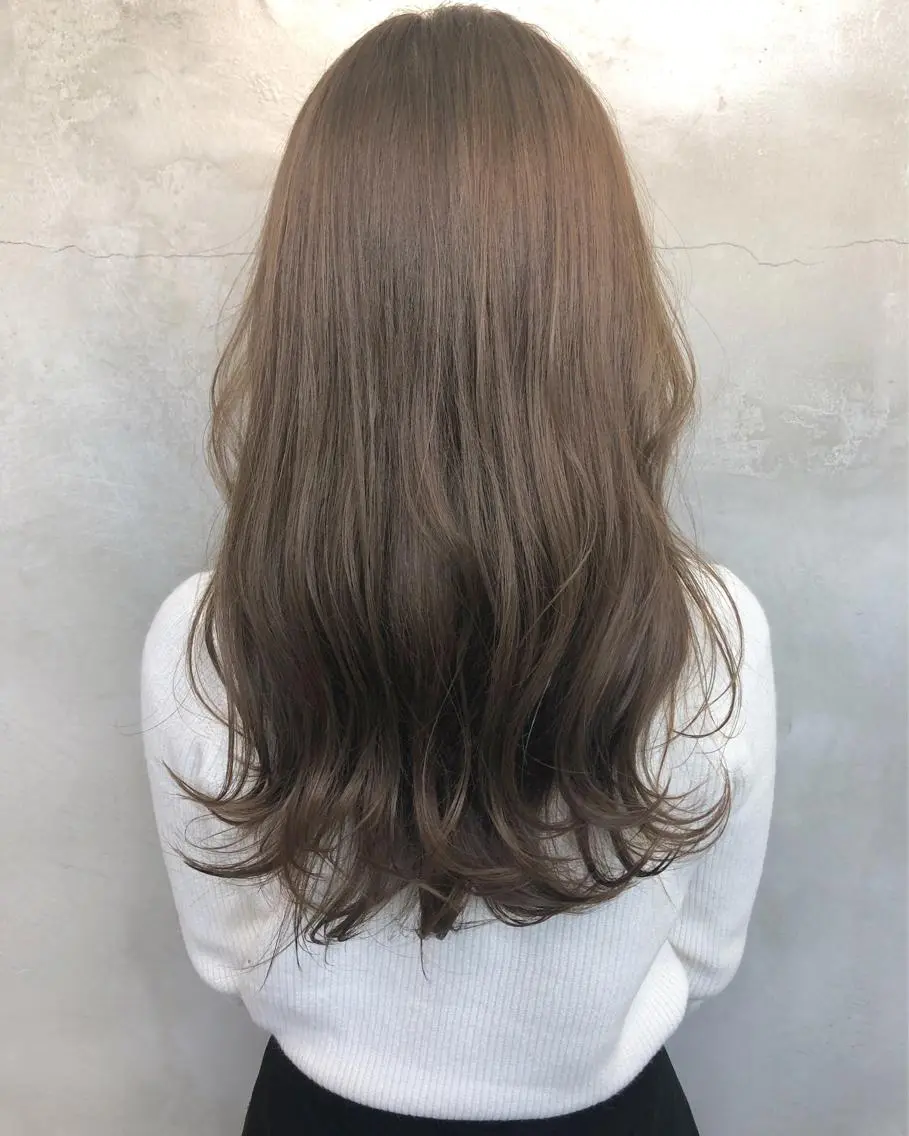セミロング カラー 北間 寛哉のヘアスタイル