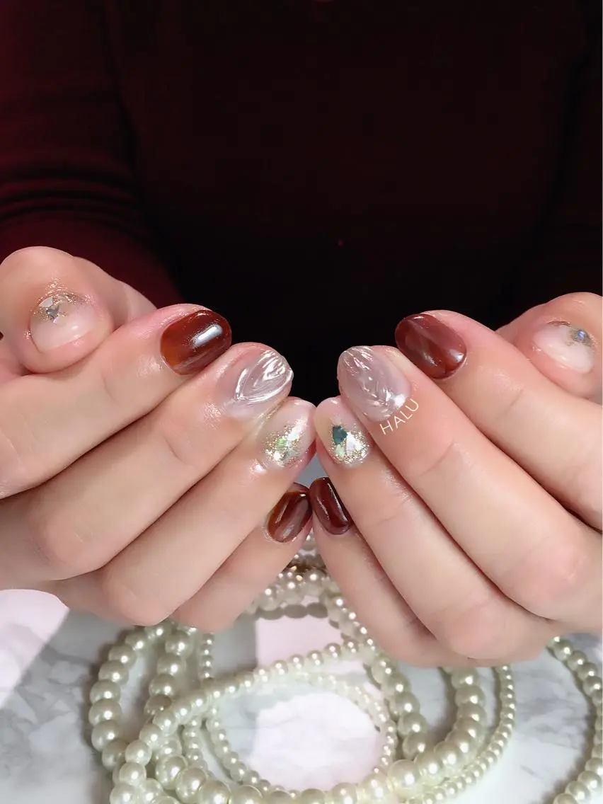 ネイル ニュアンスネイル HALU ハルのネイルデザイン