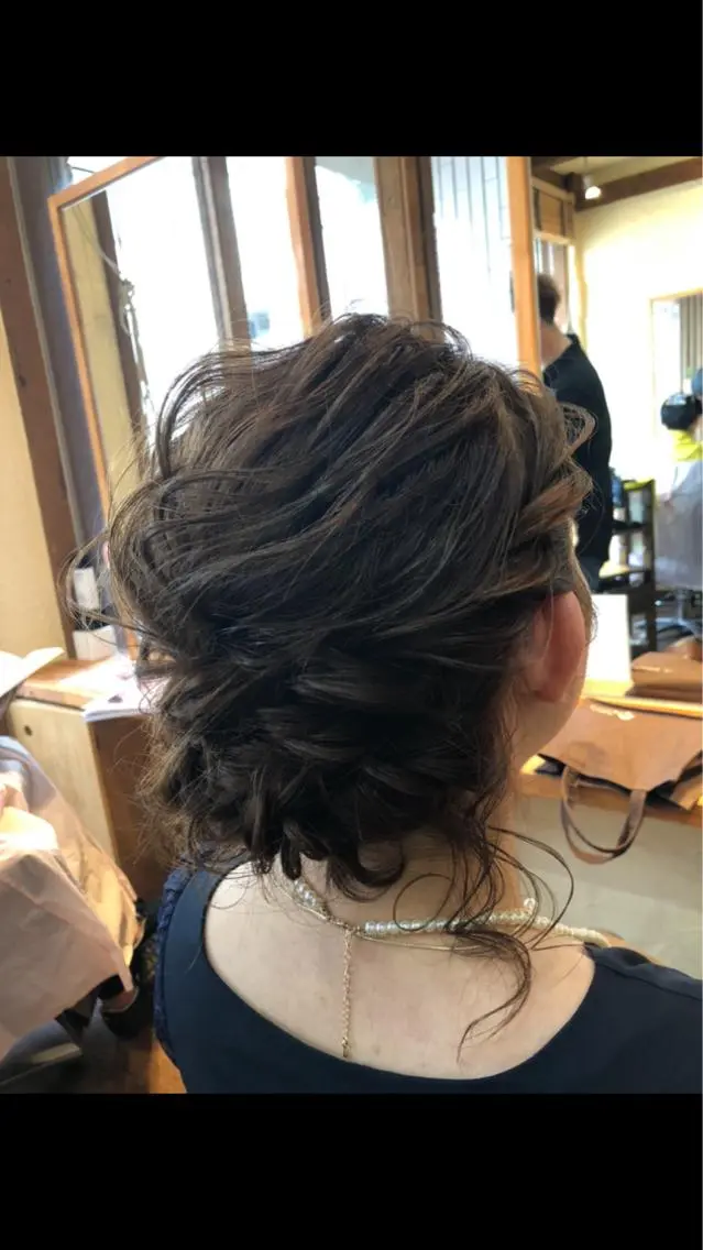 ミディアム ヘアアレンジ ✨🌿大人可愛い愛さ れhair🌿✨松本のヘアスタイル