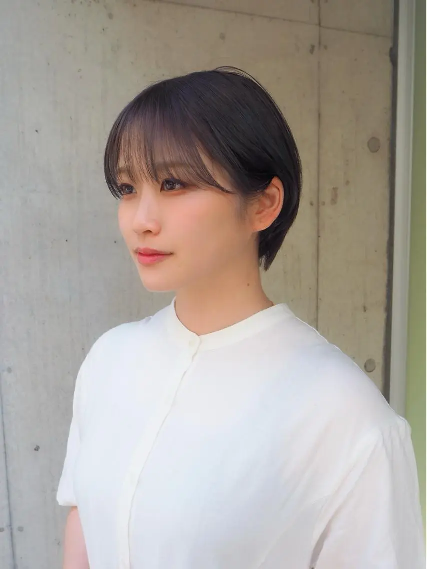 ショート カラー 似合わせレイヤー/ ケアパーマ/高倉のヘアスタイル