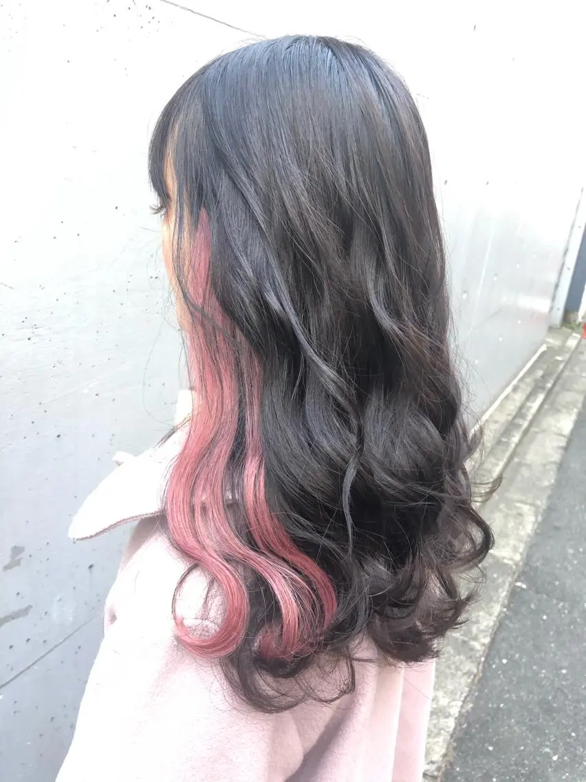 ロング カラー ヘアアレンジ インナーカラー エクステ エクステ 🧡艶髪/エクステ 🫧🧡YUKI❄️のヘアスタイル