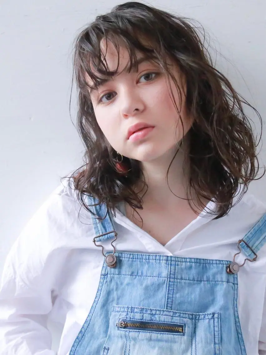 ミディアム 初めてでも失敗しない 透明感カラー　Miiのヘアスタイル