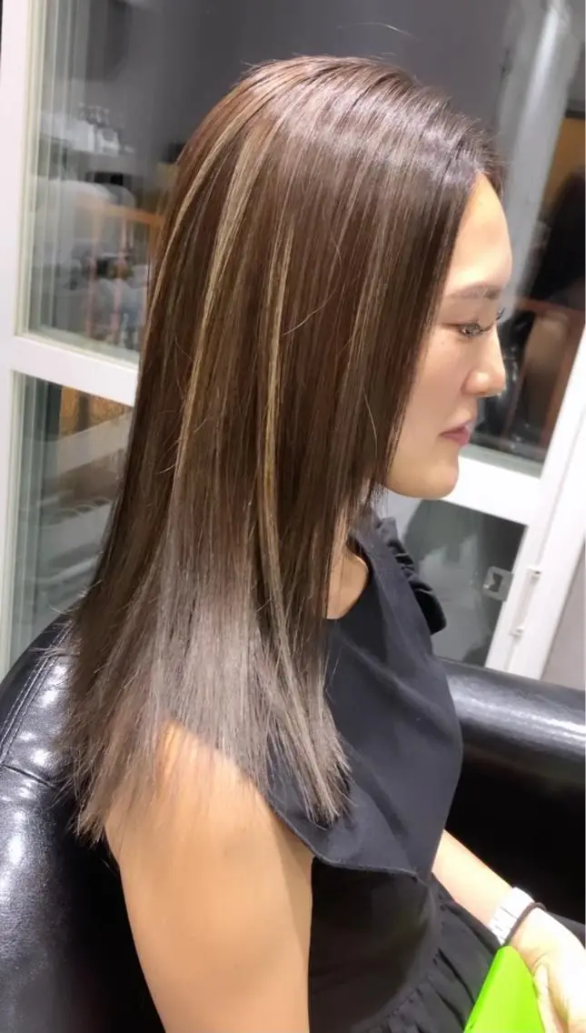 セミロング 心斎橋なんば 大野竜輝のヘアスタイル