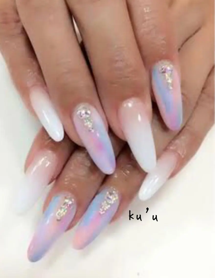 ロング ネイル salon kuuのネイルデザイン