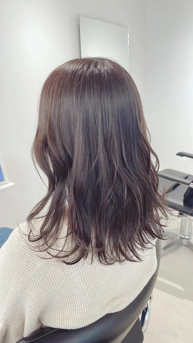 セミロング カラー ヘアアレンジ ♦️最強の似合わせ ♦️店長/高橋のヘアスタイル