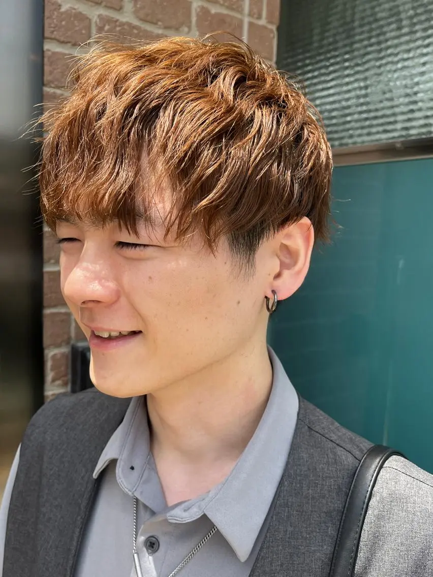 ショート カラー パーマ ヘアアレンジ メンズ キッズ ネイル マツエク・マツパ アイブロウ メンズブリーチ メンズハイライト メンズインナーカラー メンズ韓国風 ブリーチ カット パーマ 久木原 ゆりのヘアスタイル