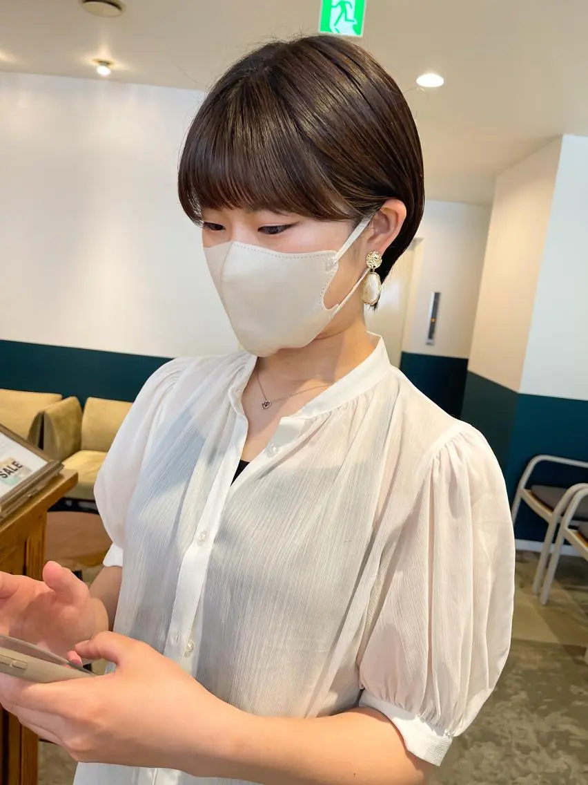 ショート カット ヘアカラー トリートメント 中村瑞貴 *hairbraceのヘアスタイル