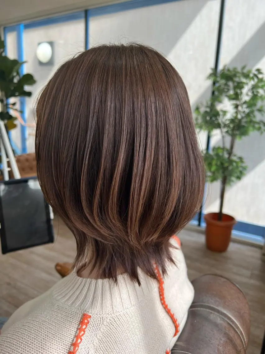 ミディアム カラー 髪質改善 新越谷noble店長 松本拓也▶◀*.のヘアスタイル