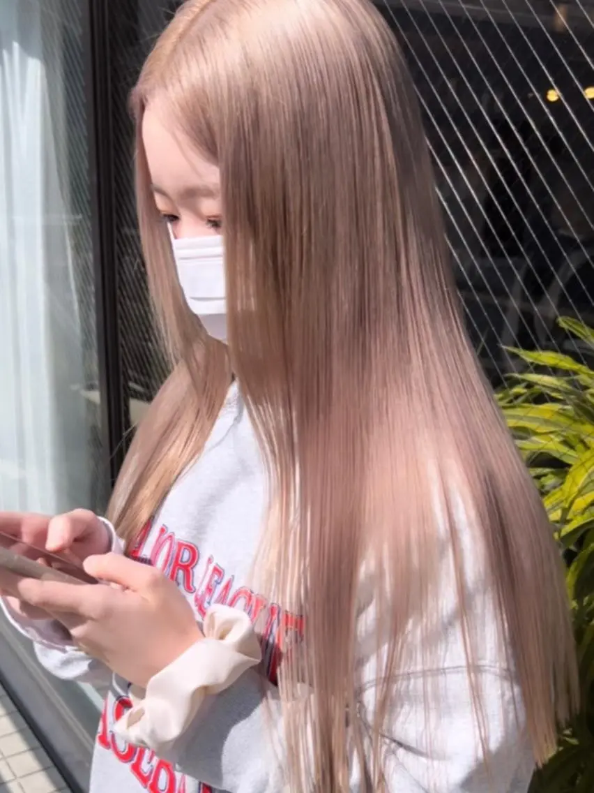 ロング カラー ブリーチ ケアブリーチ ダブルカラー ハイトーンカラー イルミナカラー 🧡色落ちまで2度 楽しめる🧡ヨシキのヘアスタイル