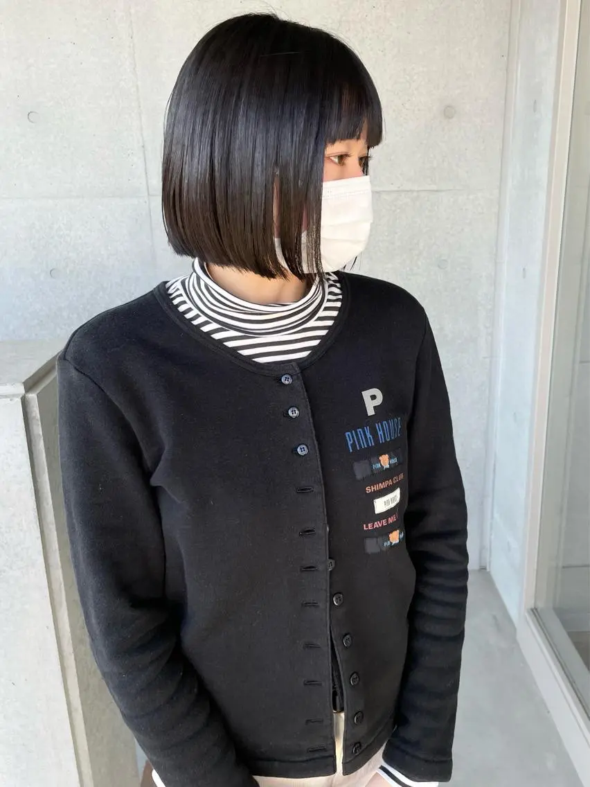 ショート 切りっぱなしボブ ボブ 高円寺 utuwa🌟まなみのヘアスタイル