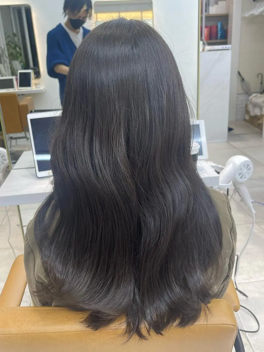 ロング 中顔面短縮 顔まわり新田大翔のヘアスタイル