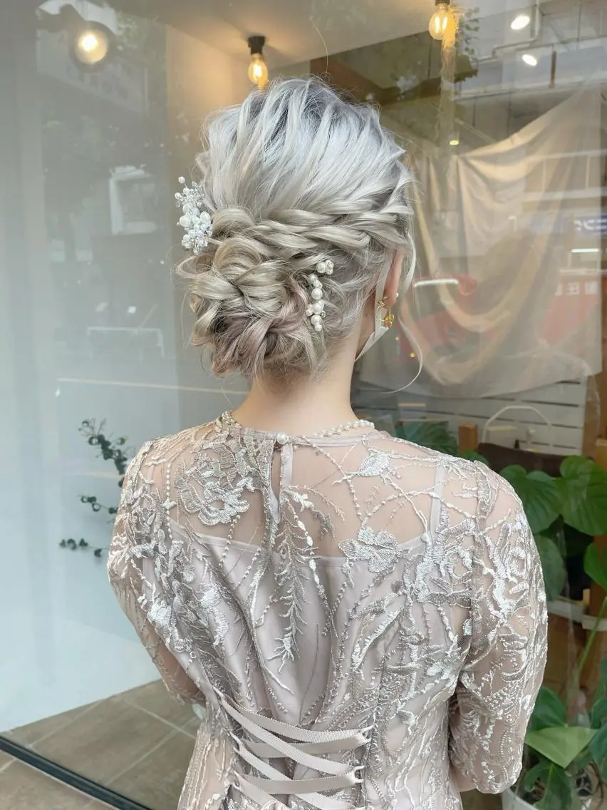 ロング ヘアアレンジ ヘアセット ヘアアレンジ にいた かづしげのヘアスタイル