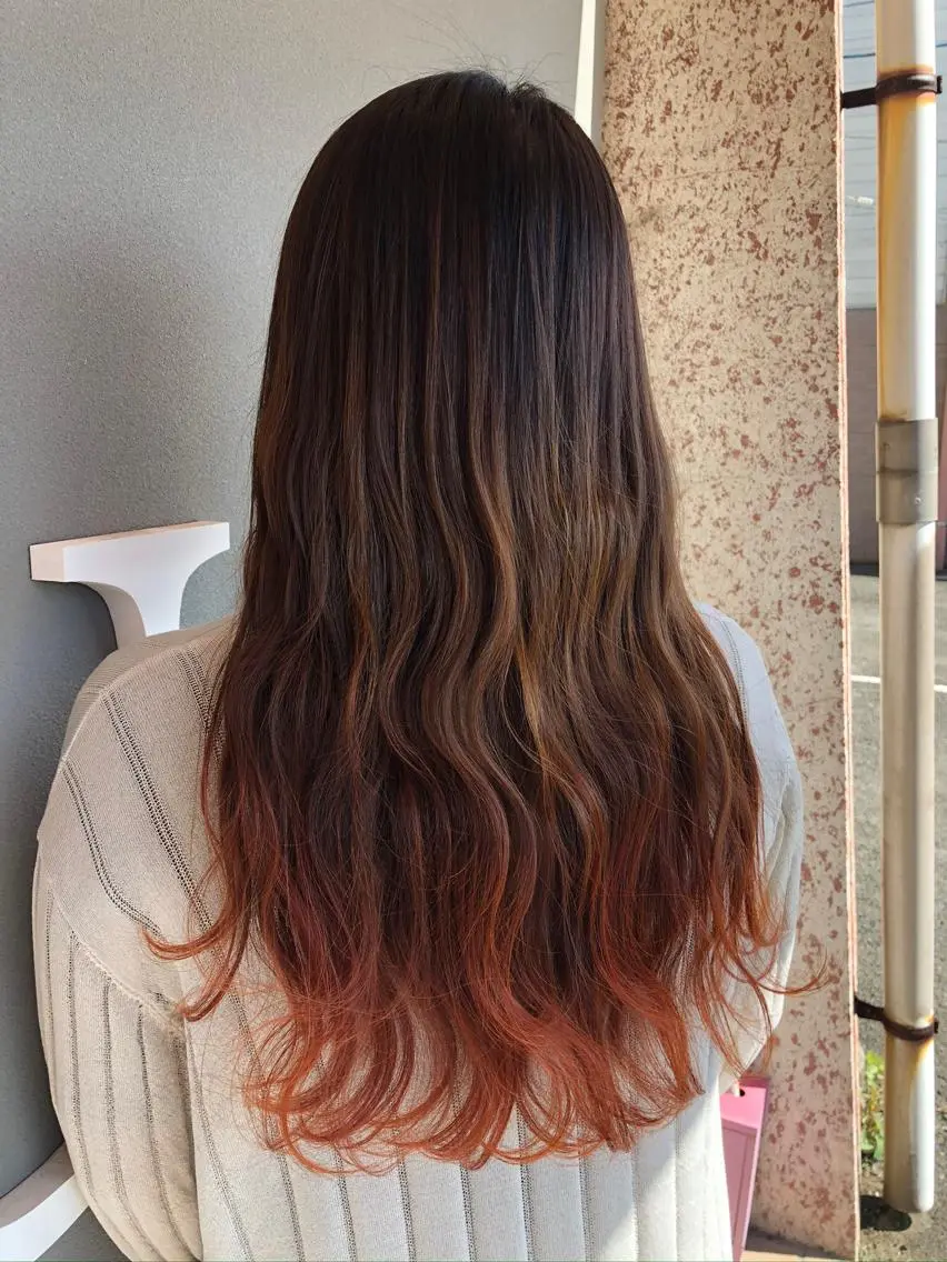 セミロング カラー ヘアアレンジ ヘアカラー トリートメント 大塚 貴之のヘアスタイル