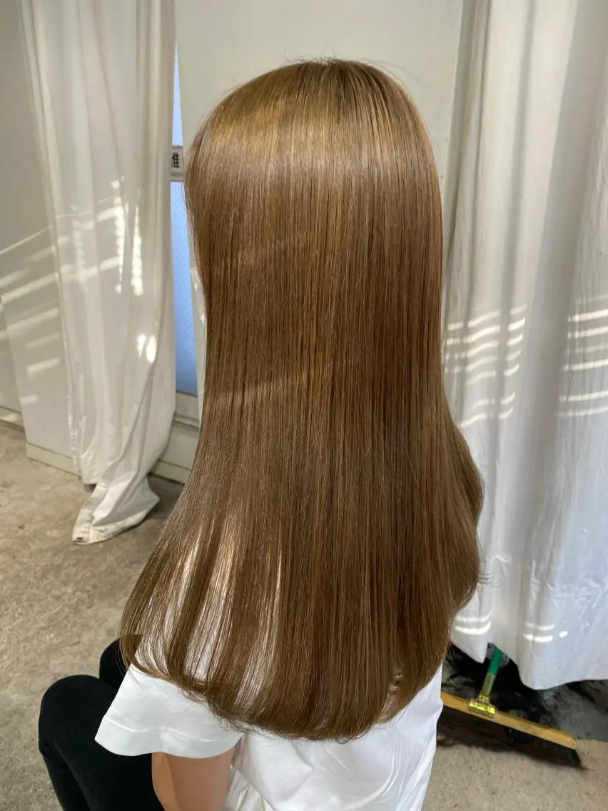 ロング ショートボブ アッシュ ボブ 外国人風カラー ハイライト メンズツイスパ ショートフクヤマシンのヘアスタイル