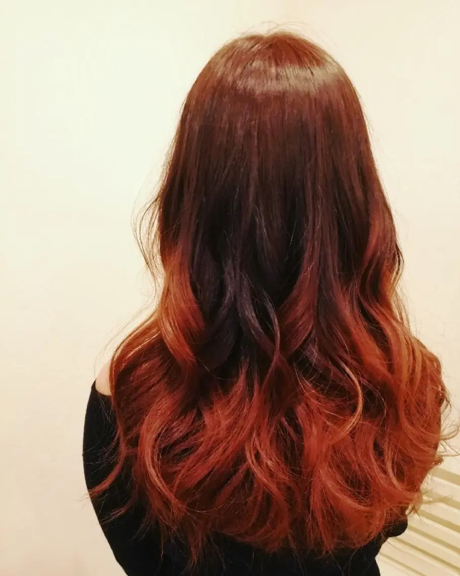 ロング カット ヘアカラー トリートメント cecilhair   博多　手島のヘアスタイル
