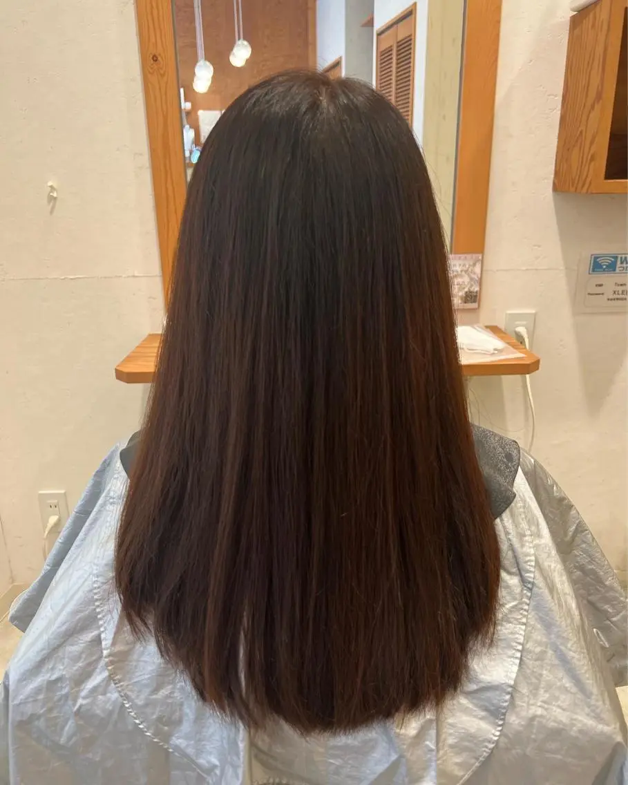 セミロング 髪質改善 縮毛矯正 トリートメント TELA HAIR 幕張本郷店　千尋のヘアスタイル