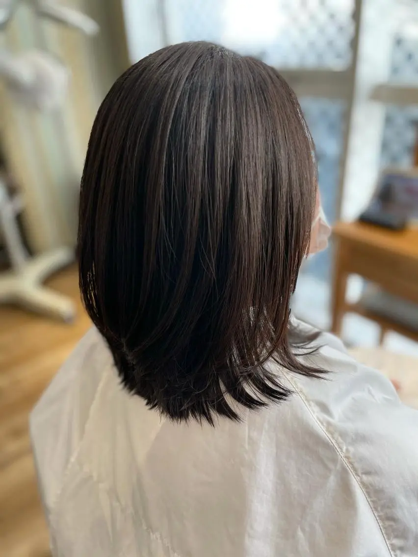 ミディアム カット トリートメント 佐藤 美幸のヘアスタイル