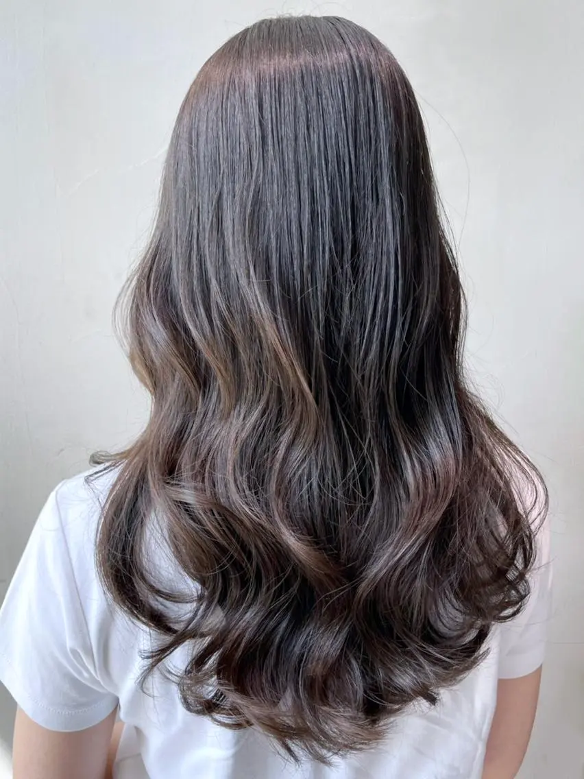 セミロング カラー パーマ ヘアアレンジ カット ITbyALBUM 松戸のヘアスタイル