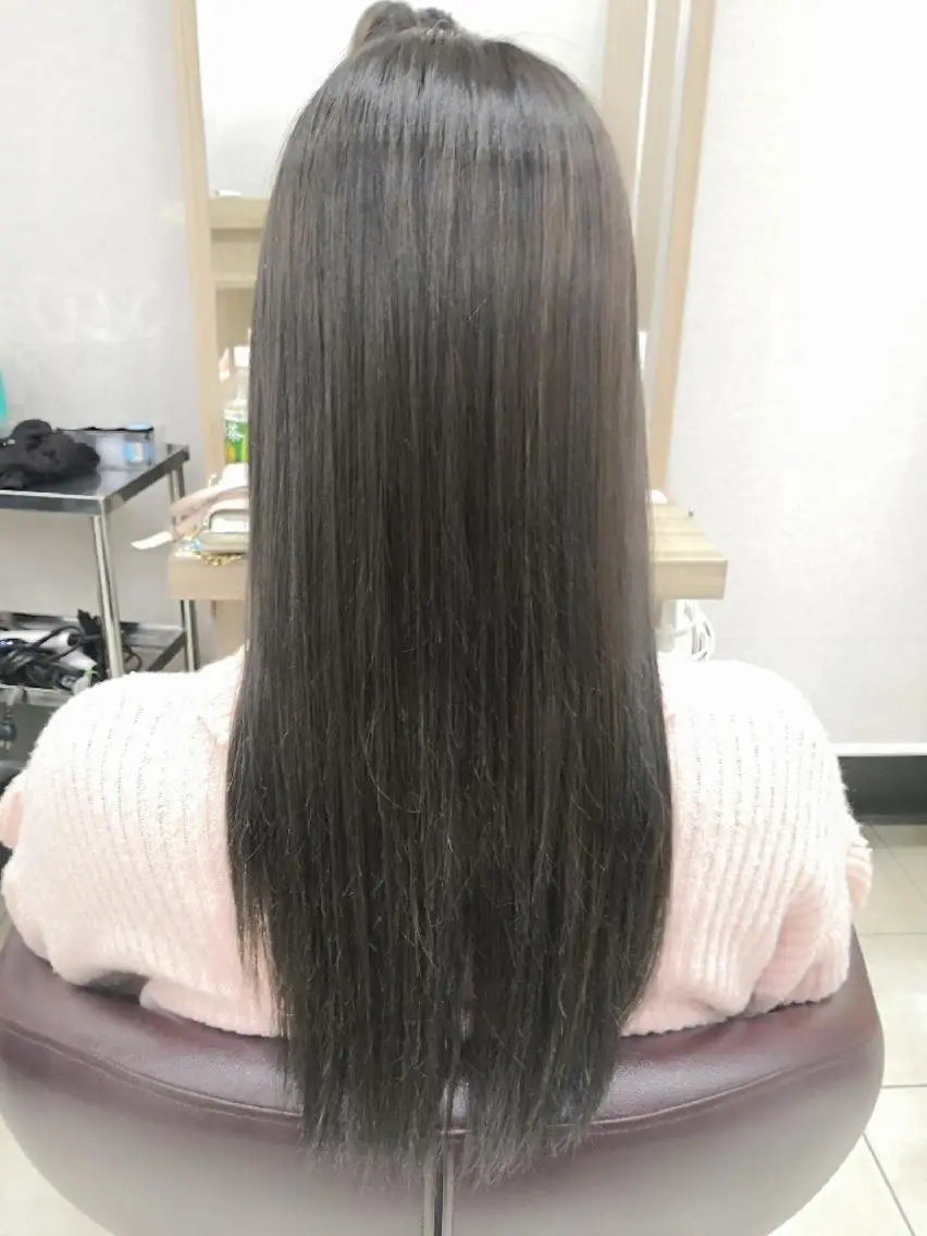ロング カラー ブルーカラー ブルージュ ハイライトカラー ハイライト 🩶ハイライトカラー 🩶ASH西葛西鈴木のヘアスタイル