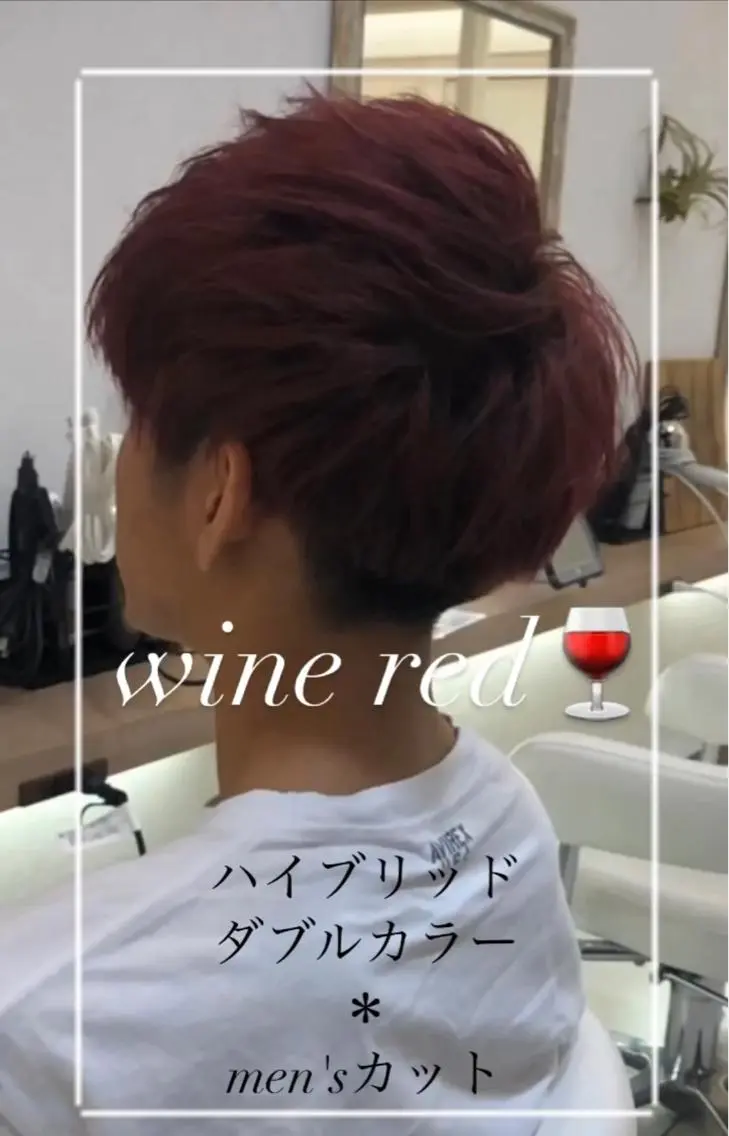 カラー メンズ メンズブリーチ ブリーチ レッドカラー ヘアカラー トリートメント 縮毛矯正/髪質改善/ 艶髪ササキナツミのヘアスタイル