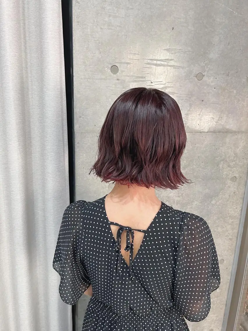 パーマ カット パーマ トリートメント ボブパーマコテ巻き風 パーマNo1深江秀平のヘアスタイル