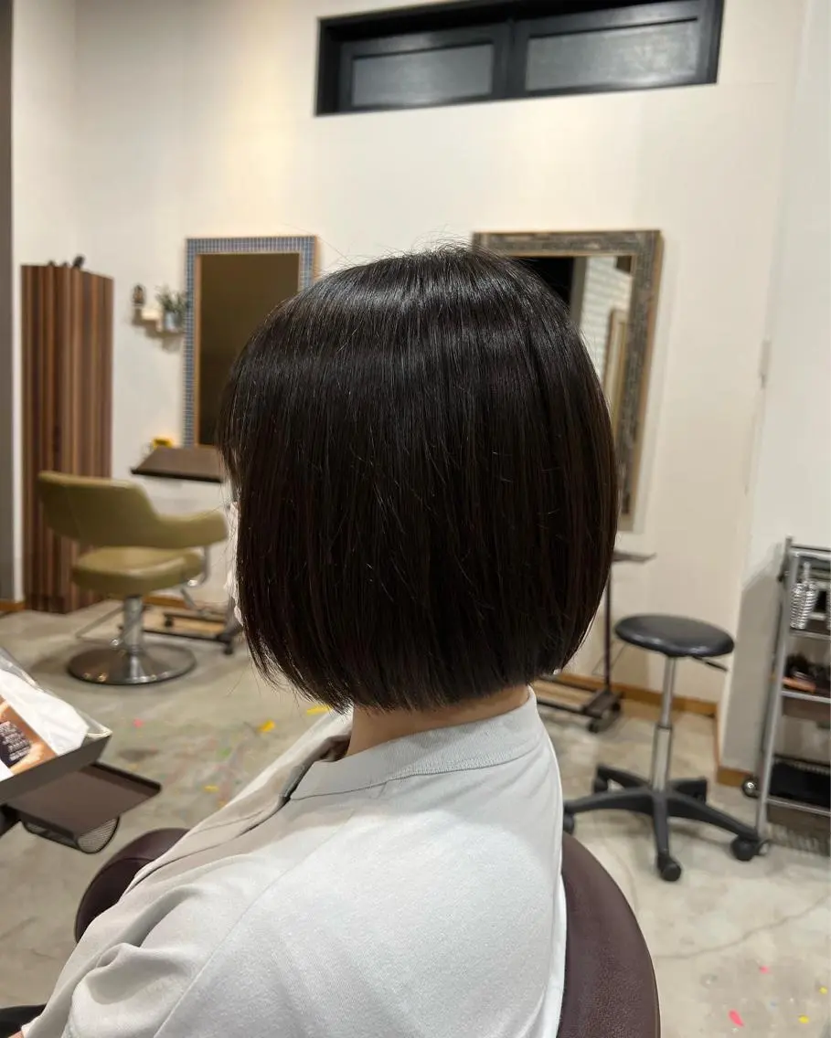 ショート ヘアアレンジ キッズ ボブ ハイライト 髪質改善 韓国風ヘア 似合わせカット カット 五反田　美容院☆張 明星☆韓国ヘアのヘアスタイル