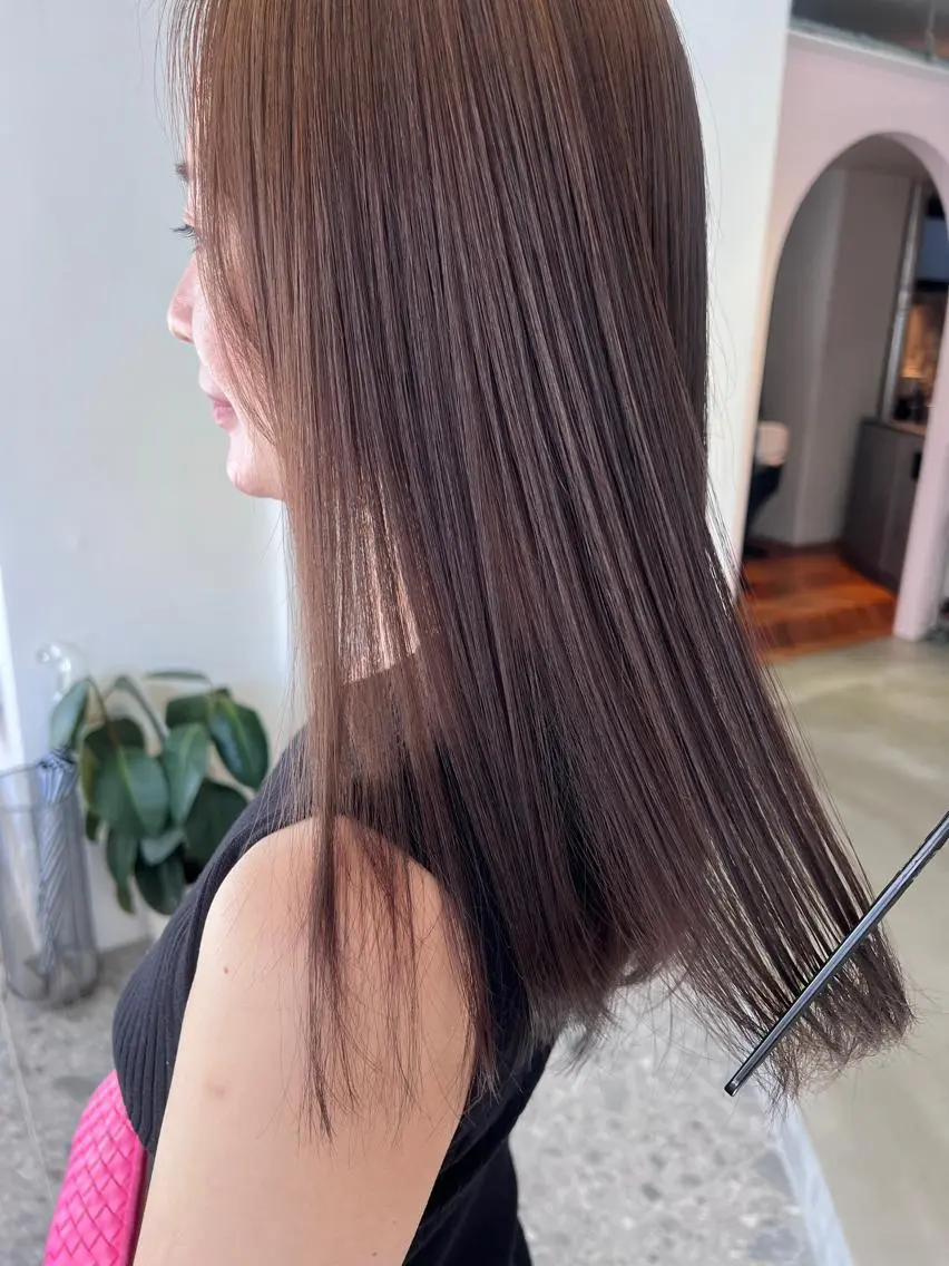 ミディアム カラー ヘアカラー 是非可愛くさせて ください🩷sakiのヘアスタイル
