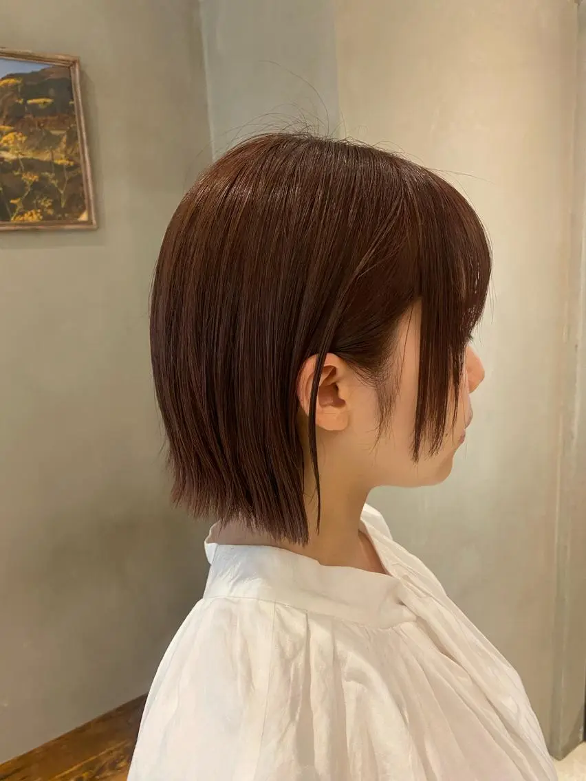 セミロング ヘアカラー トリートメント 新宿/顔周りカット +レイヤー=しずく♩のヘアスタイル