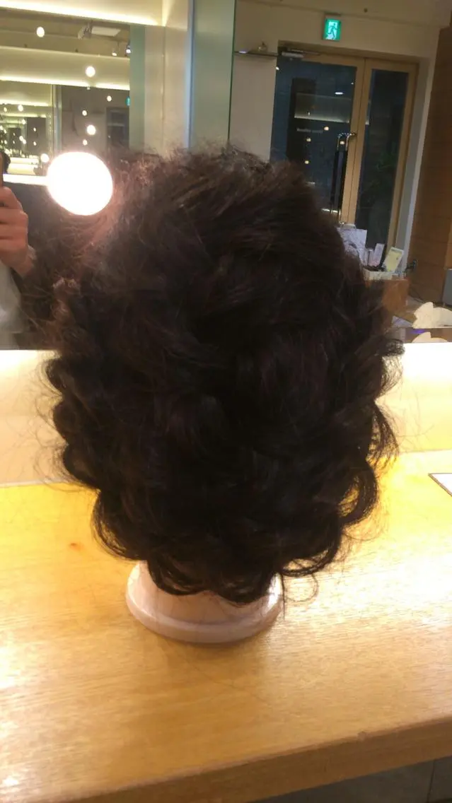 ロング カラー パーマ ヘアアレンジ メンズパーマの巨匠 鈴木純のヘアスタイル