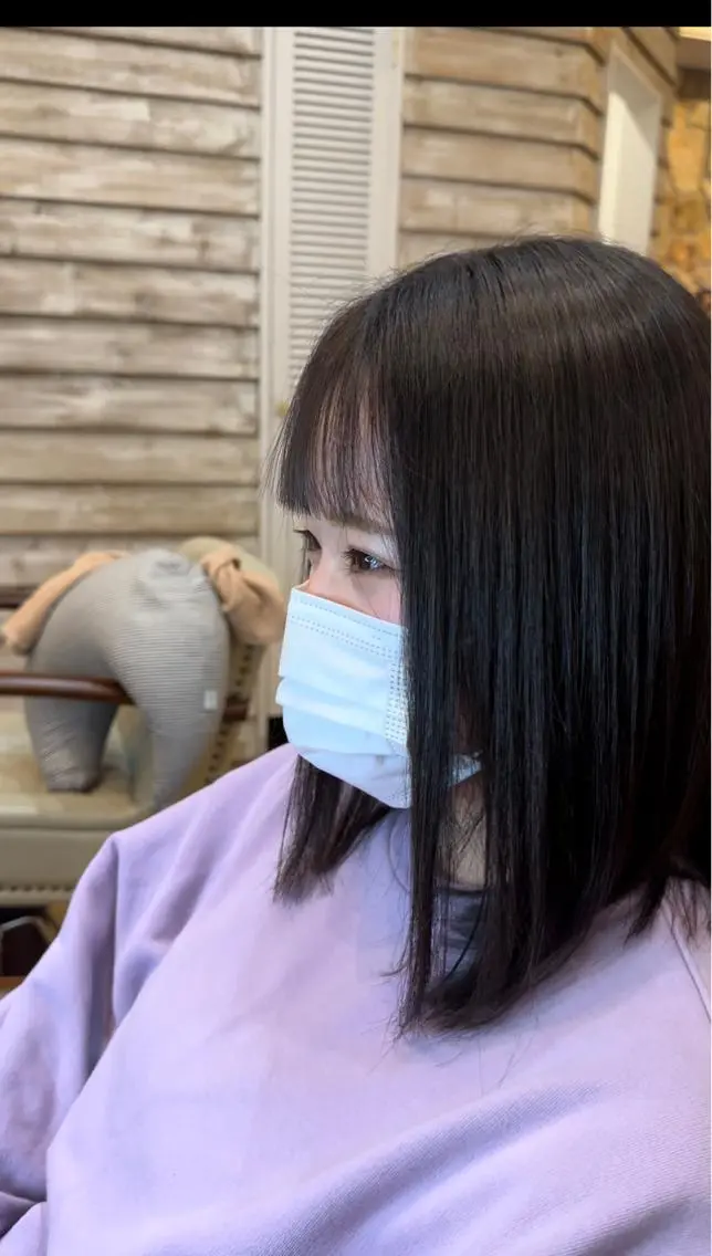 カラー ボブ、レイヤー、 ハイトーン、古淵のヘアスタイル