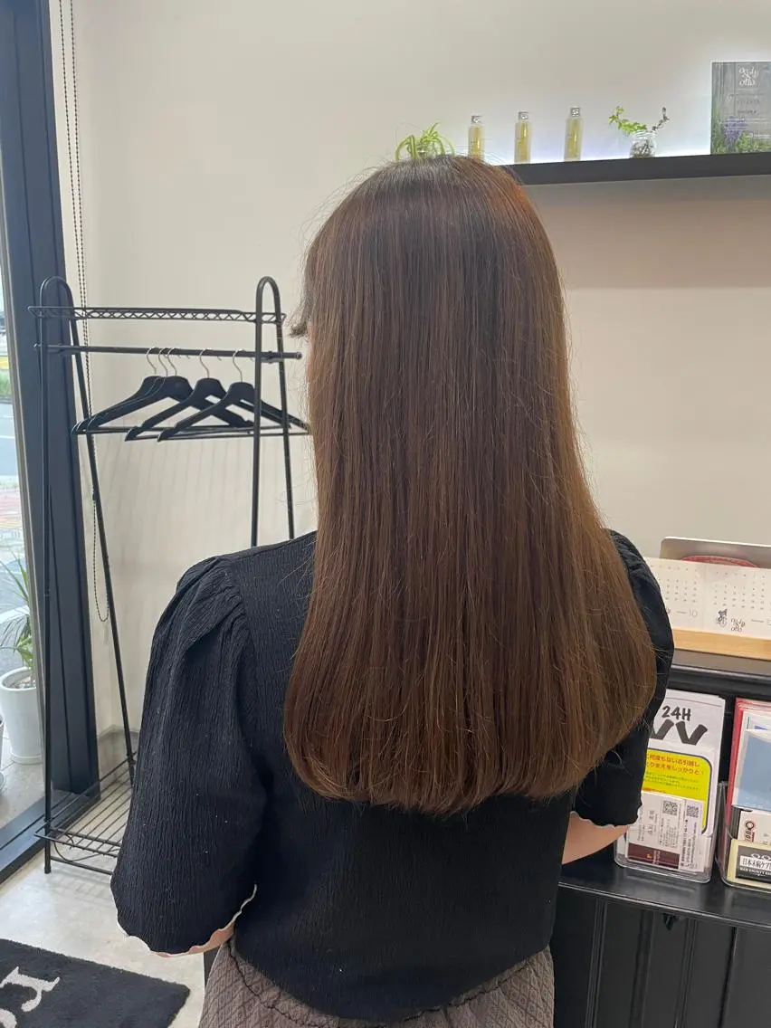 カラー ブリーチ ブラウンカラー モカブラウン ブリーチなしカラー 河野いずみ レイヤー/ボブ 🤍のヘアスタイル