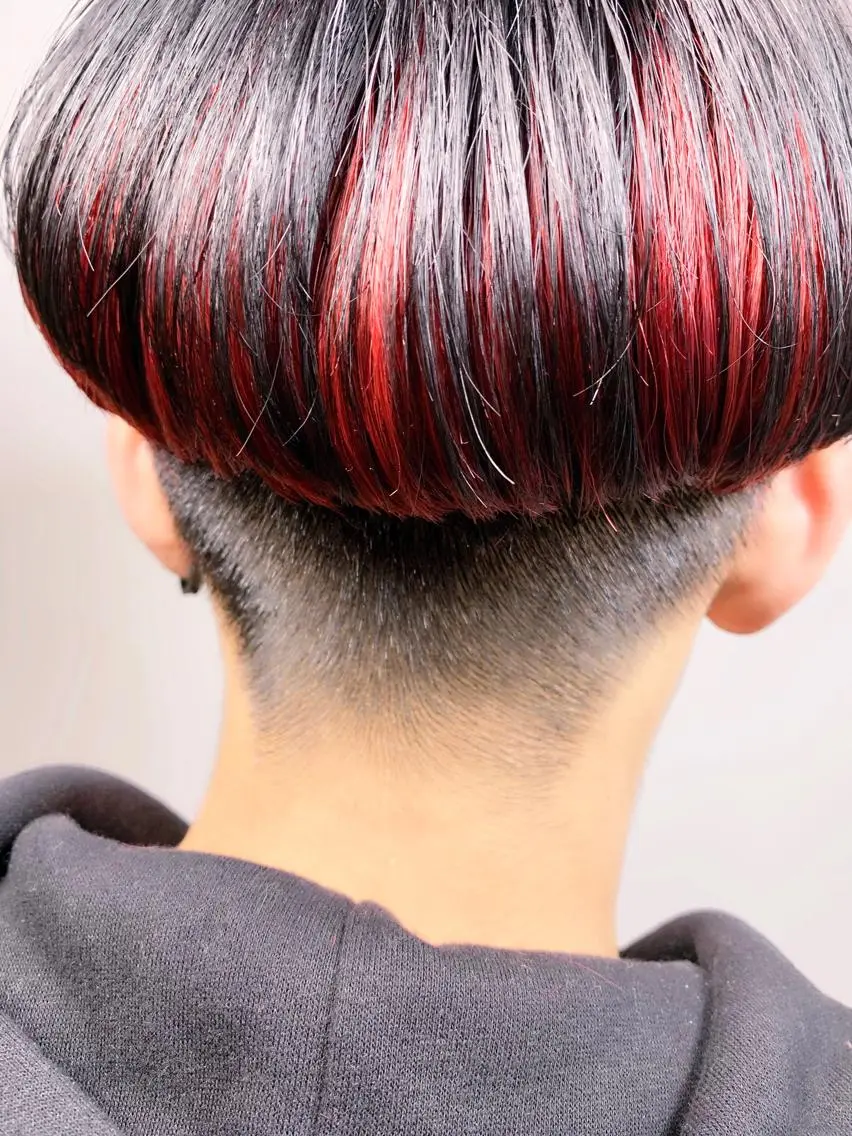 ショート カラー ブリーチ ケアブリーチ tension 【テンション】のヘアスタイル