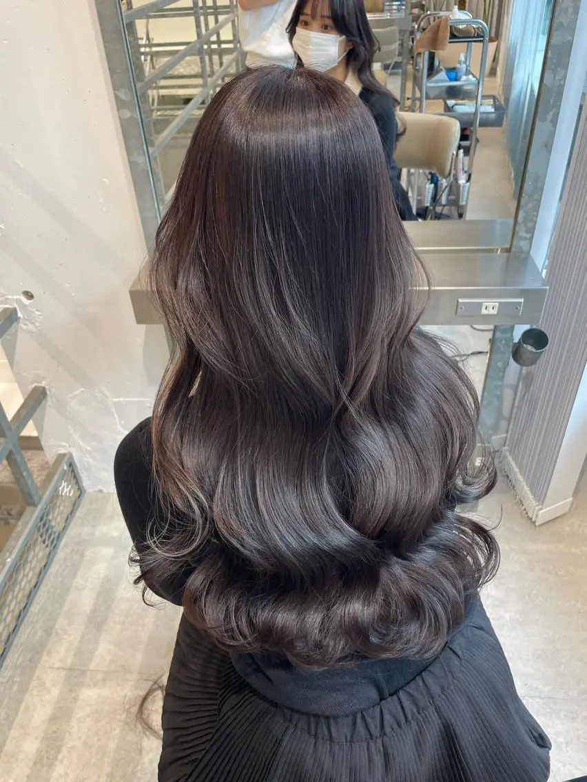 ロング カラー 韓国風ヘア レイヤーカット トリートメント カット ヘアカラー トリートメント 韓国風レイヤーカット ryotaのヘアスタイル