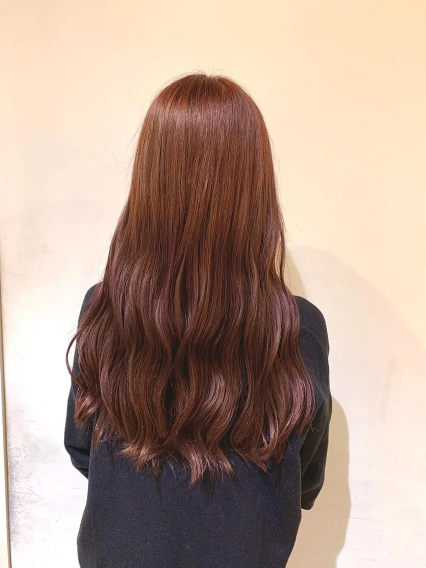 ロング ヘアカラー トリートメント 森山 佳小里/カラー /似合わせカットのヘアスタイル
